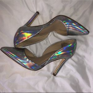 holographic size 6 stiletto heels